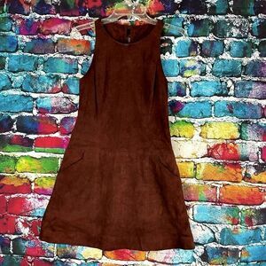 Moulinette Soeurs Leather Sleeveless Mini Dress Size 0P